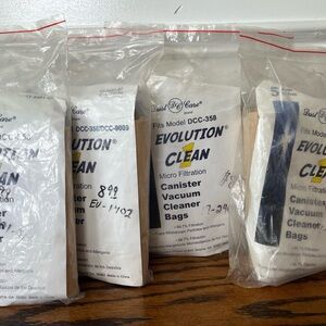 Dust Care Vacuum Cleaner Model DCC-358 Vacuum Bags Evolution 1 Clean 20 Bags